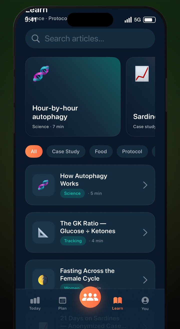 Education hub with science articles